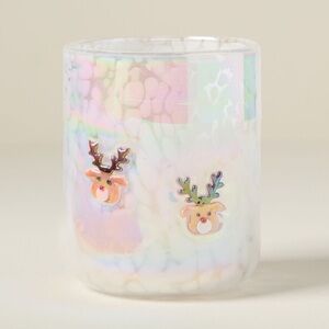 Anthropologie festive icon juice glass, New!